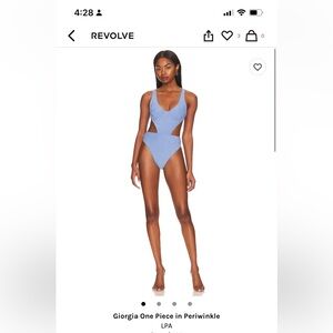 Bathing suit and cover up set from LPA. Still sold on the Revolve website